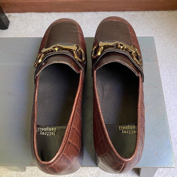 JEFFREY CAMPBELL Women Student Platform Leather Loafers - NEW NWOB - Picture 7 of 10